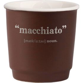 Copo Caf&eacute; 90ml Macchiato Castanho