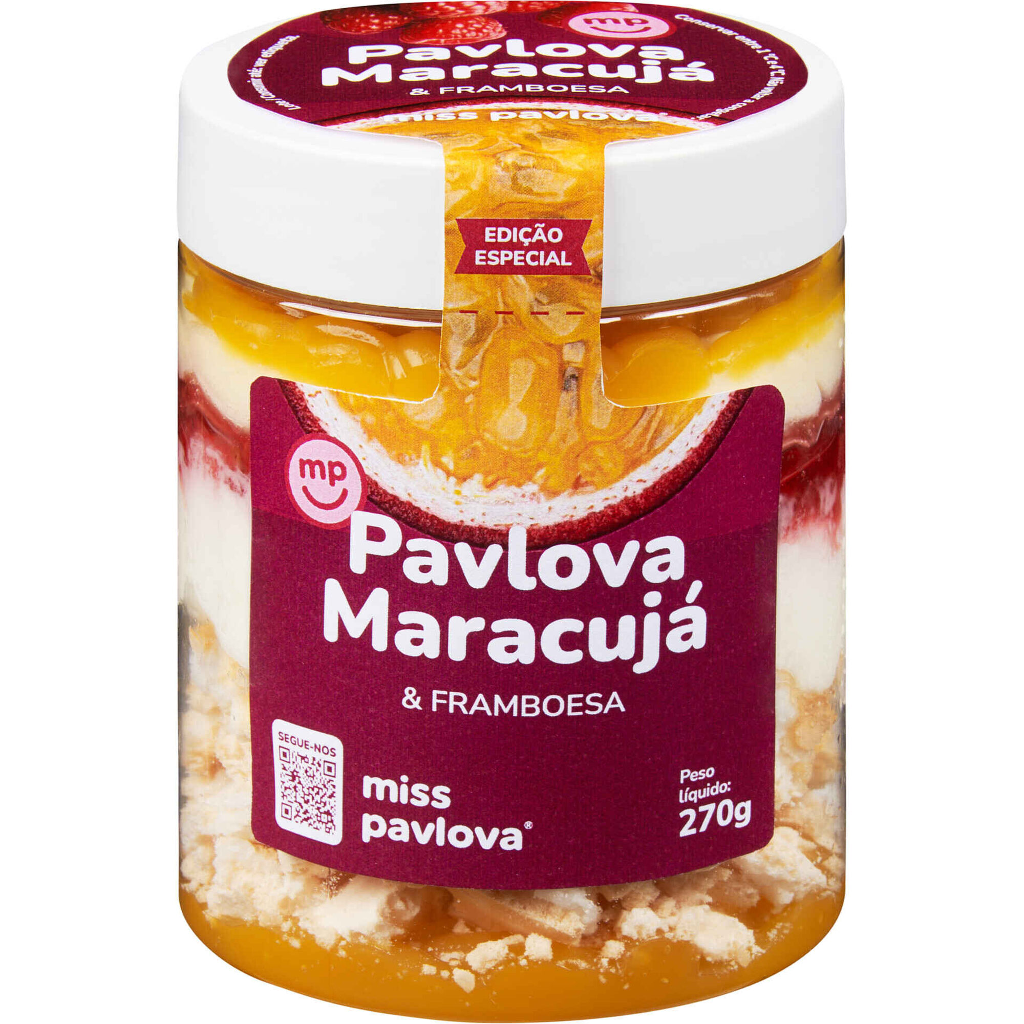 Pavlova Maracuj&aacute; e Framboesa Miss Pavlova