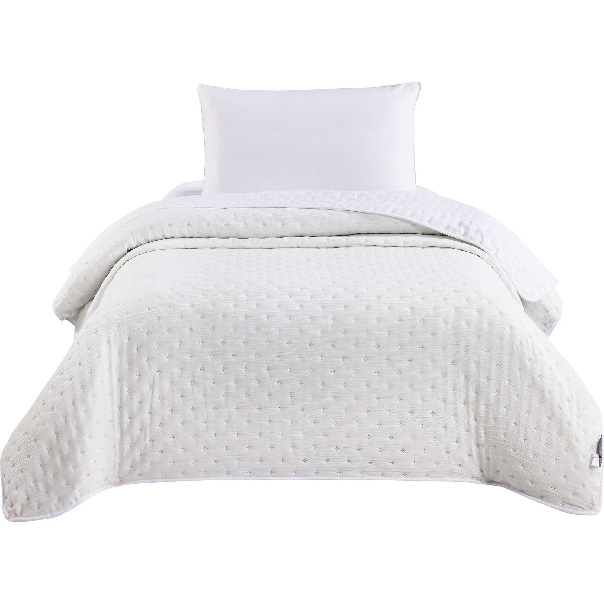 Colcha Washed Branco Kasa