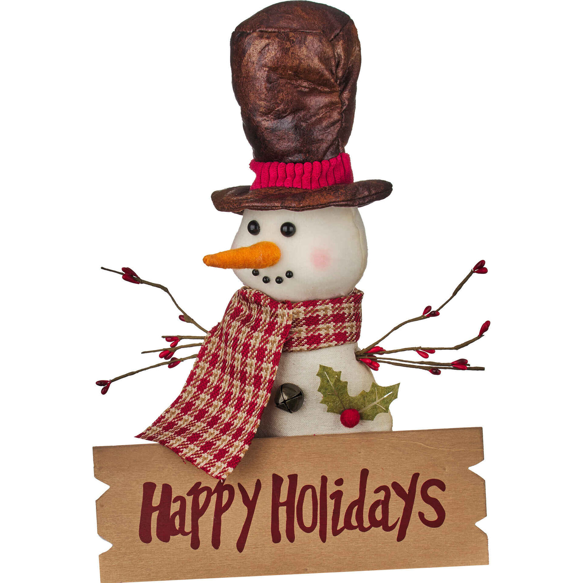 Boneco de Neve Pendurar Happy Holidays