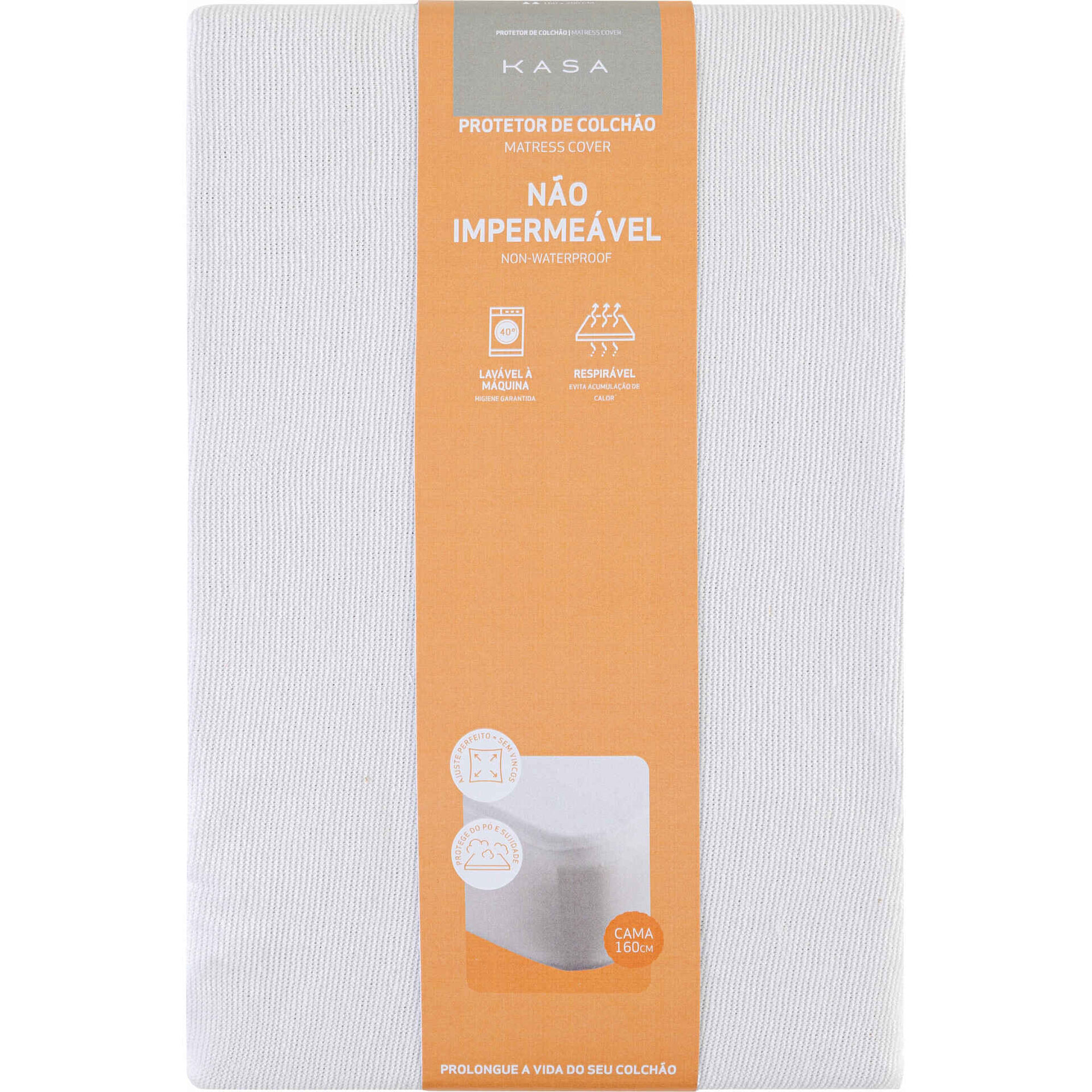 Protetor de Colch&atilde;o N&atilde;o Imperme&aacute;vel Ajust&aacute;vel Kasa