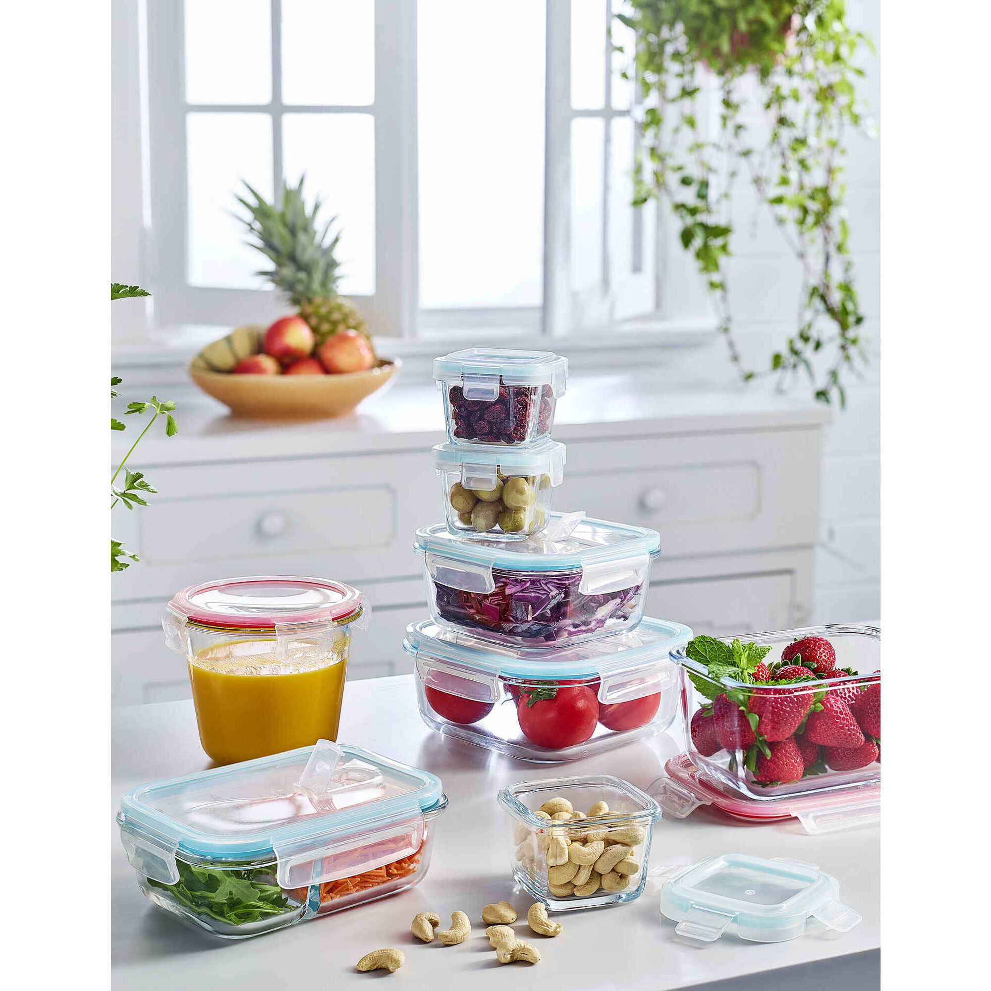 Conjunto 3 Caixas Herméticas Vidro Conjunto 3 Caixas Herméticas Vidro