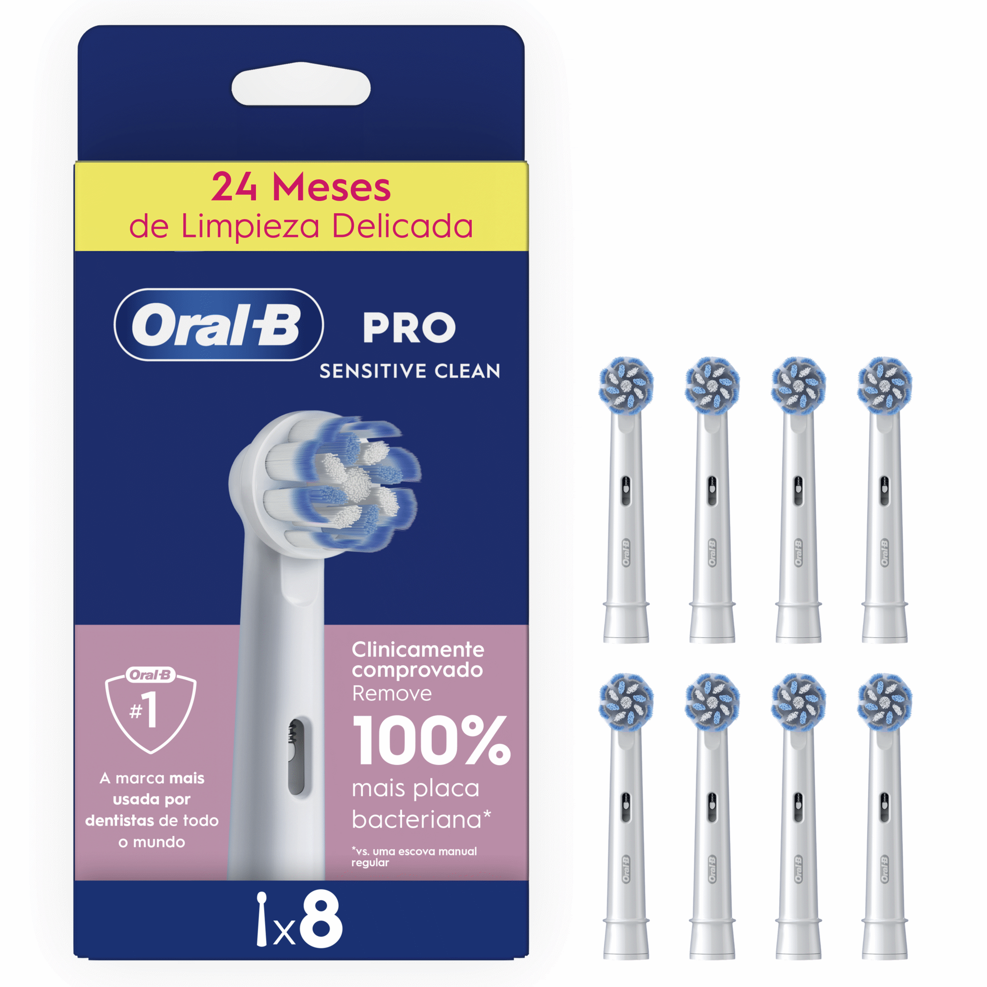 Recarga Escova de Dentes El&eacute;trica Pro Sensitive Clean Oral-B