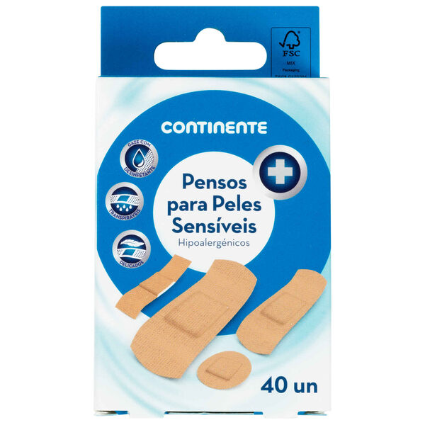 Pensos Rápidos Pele Sensível Continente