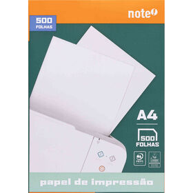 Resma de Papel de Impress&atilde;o A4 500 Folhas 80g/m2 Note!
