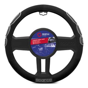 Capa de Volante Cinza/Preto Sparco