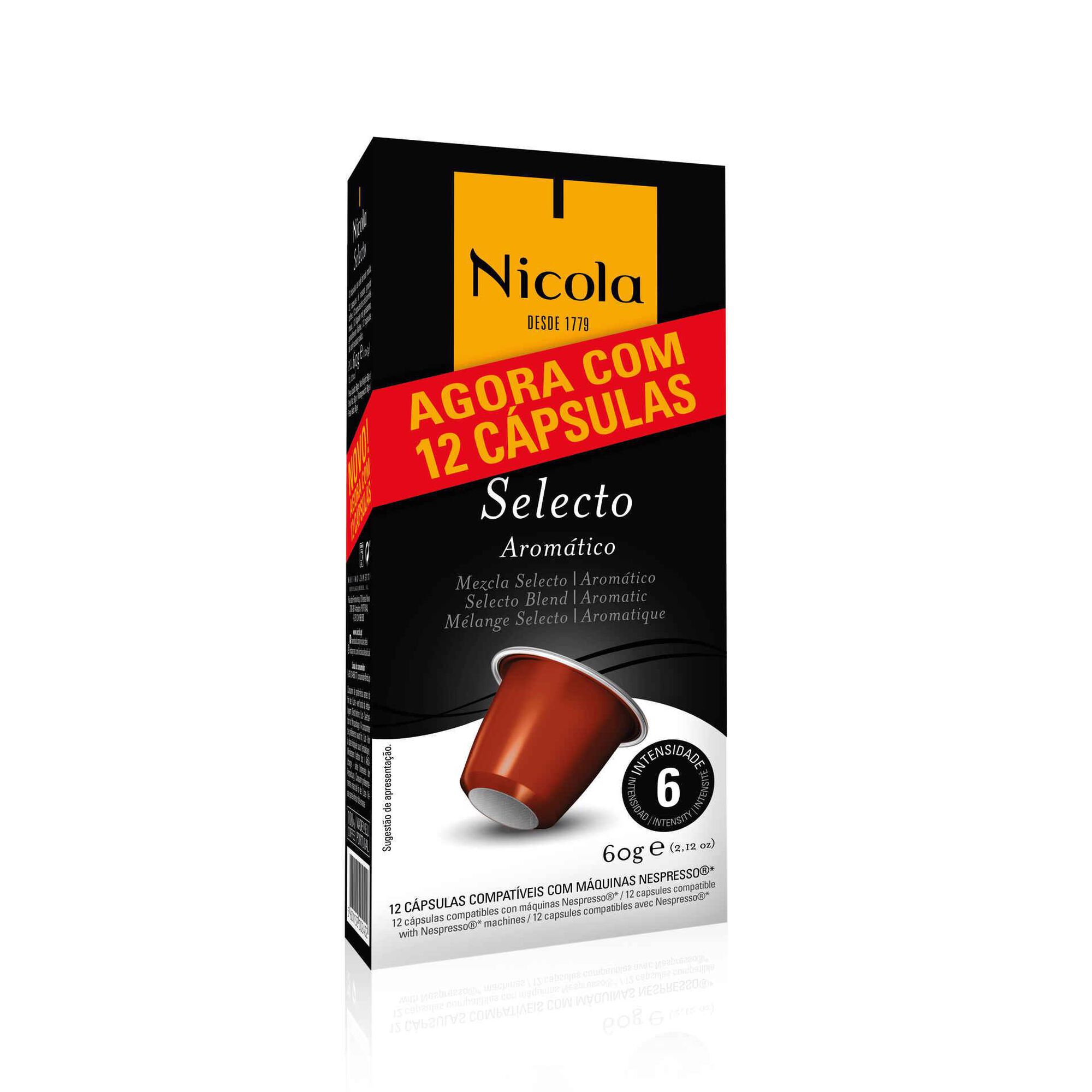 Cápsulas de Café Selecto Compatível com Nespresso Int 6 Cápsulas de Café Selecto Compatível com Nespresso Int 6