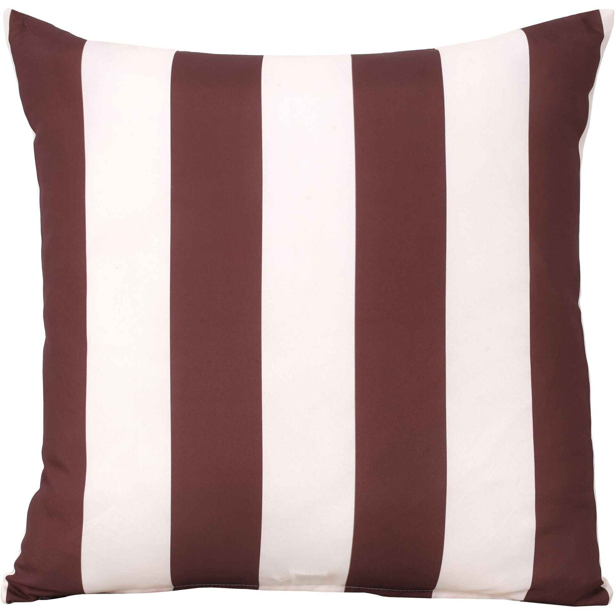 Almofada 50x50cm Riscas Castanhas Kasa