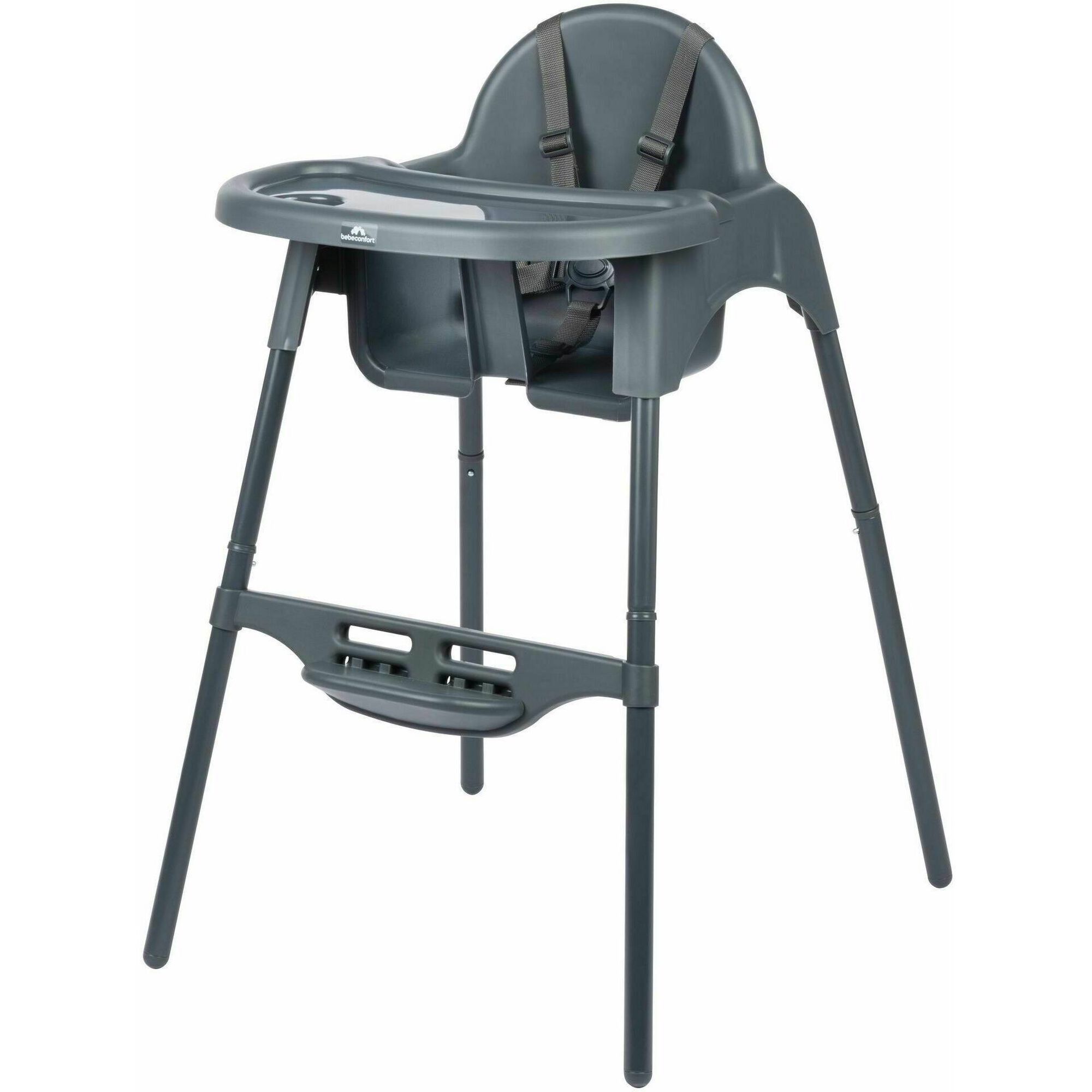 Cadeira de Refeição Evolutiva 2 em 1 Cinza Meely