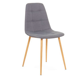 Cadeira Estofada Cinza Dublin Kasa