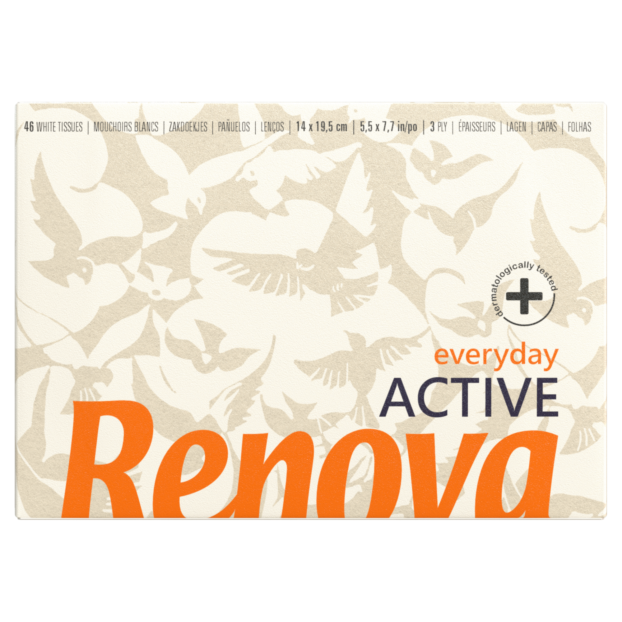 Lenços Faciais 3 Folhas Active Mini