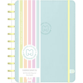 Caderno Smart Espiral A4 Pautado (v&aacute;rias cores) Marshmallow