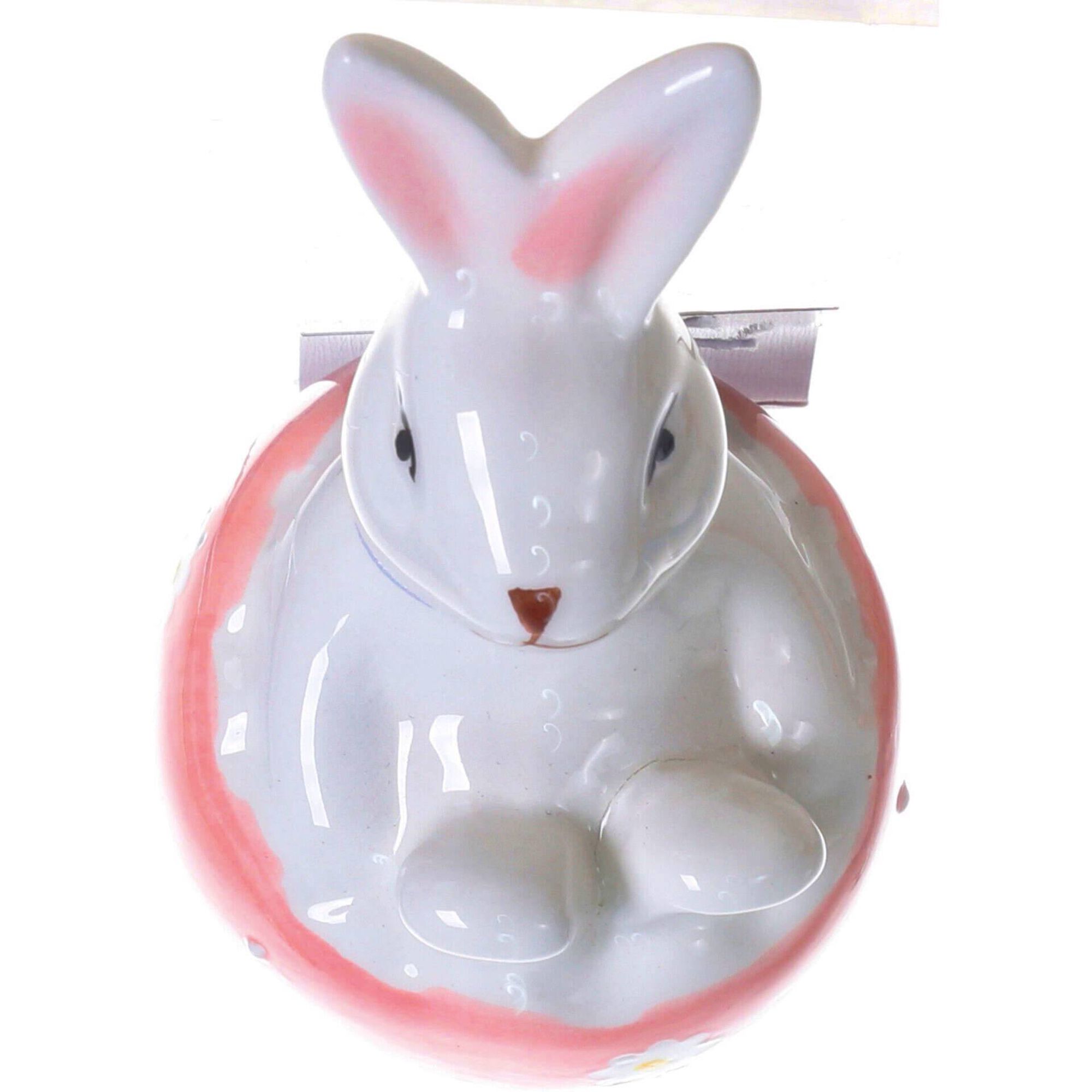 Coelho 5,7cm em Base Rosa Kasa