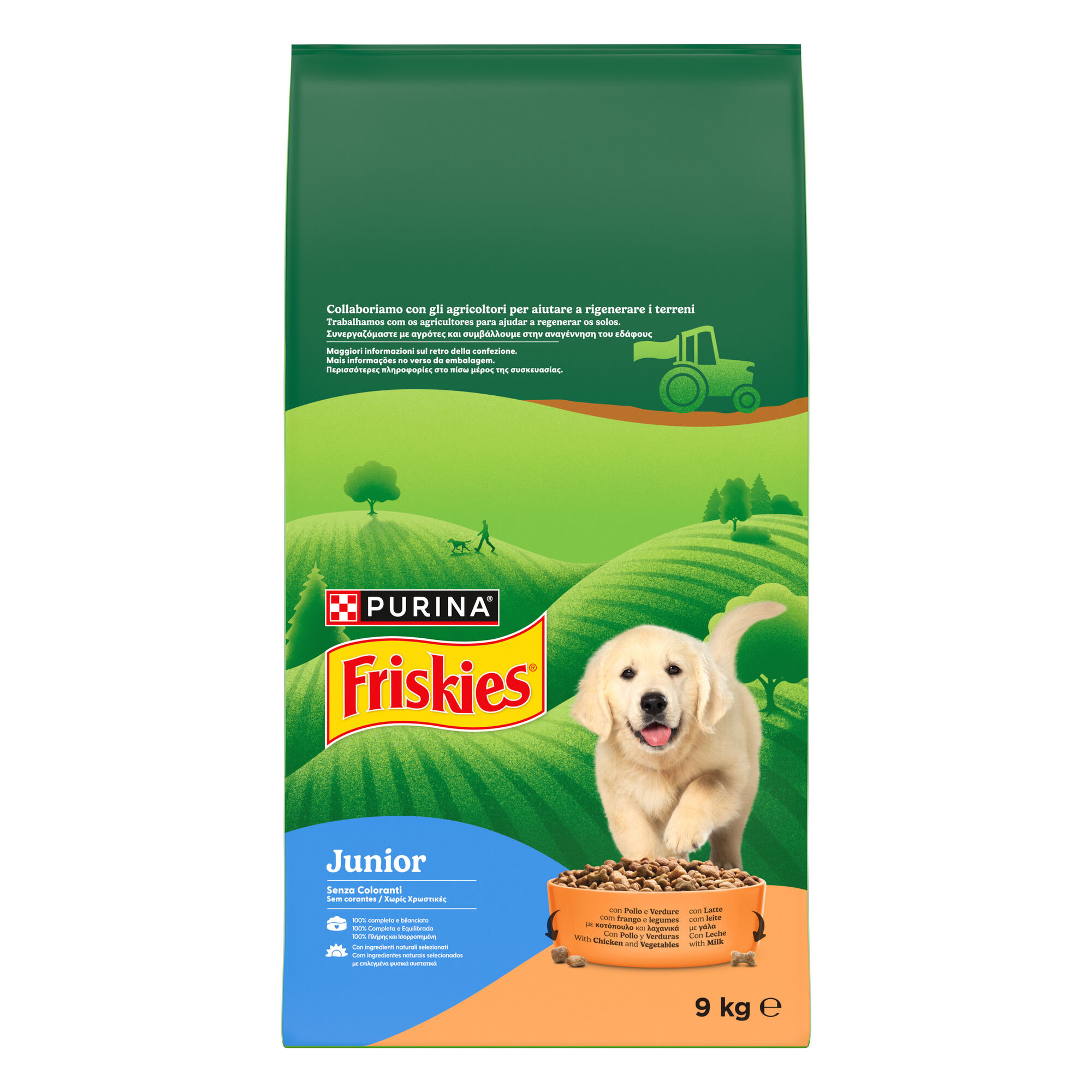 Ra&ccedil;&atilde;o para C&atilde;o J&uacute;nior Balance Frango e Legumes Purina Friskies