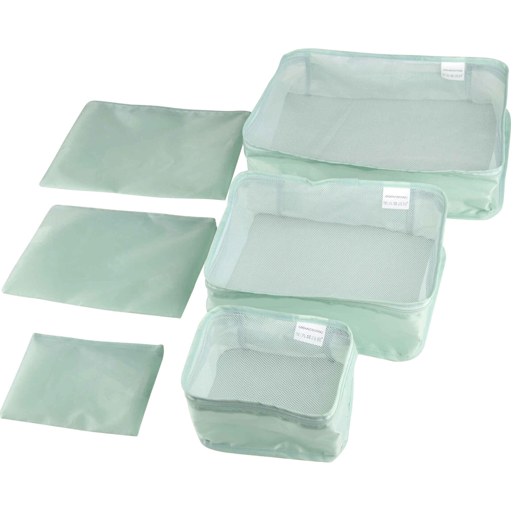 Conjunto 6 Sacos de Arruma&ccedil;&atilde;o para Viagem Bazar&atilde;o