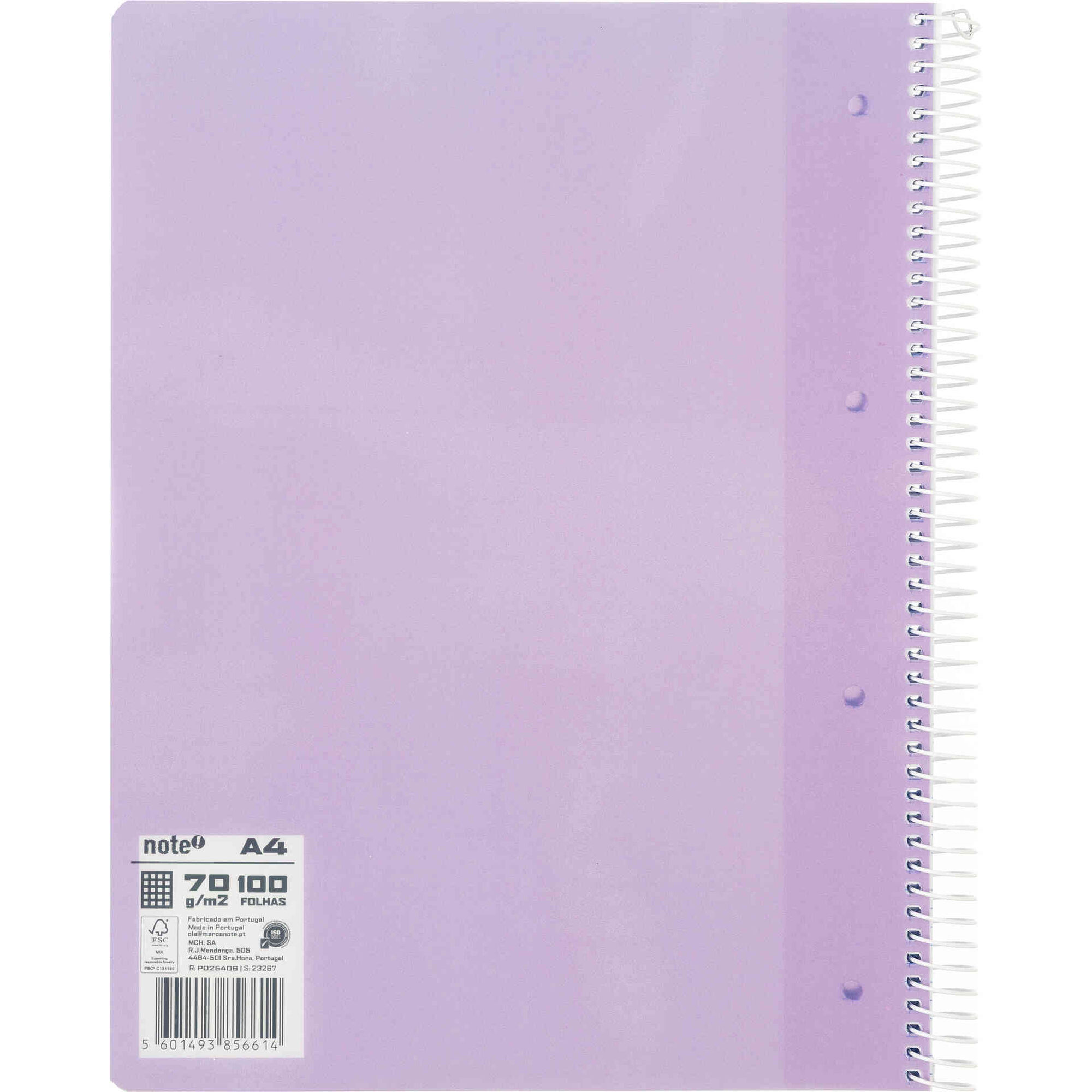 Caderno Espiral Quadriculado A4 (v&aacute;rias cores) Note!