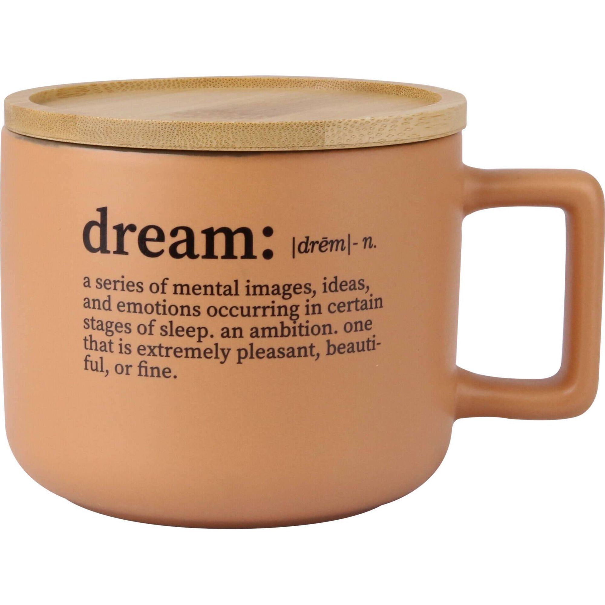 Caneca 400ml com Tampa Dream Laranja