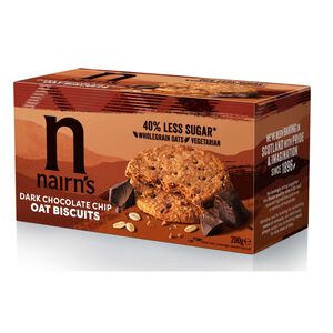 Bolachas de Aveia com Pepitas de Chocolate Negro Nairns