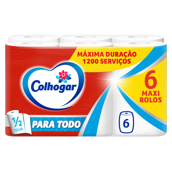 Rolo de Cozinha Paratodo XXL Triplo com Meia Folha Colhogar