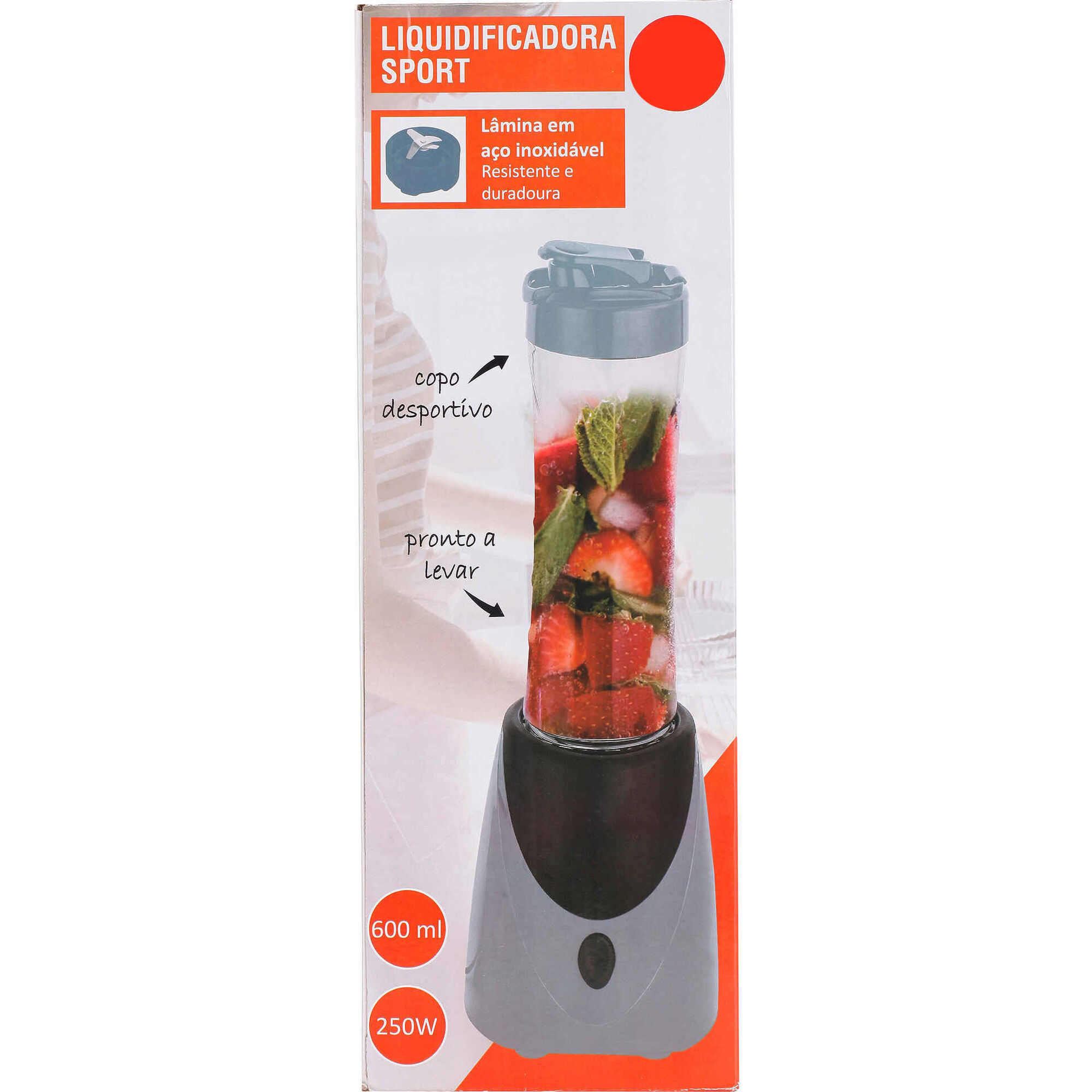 Liquidificadora Sport 600ml 250W Storm Bazar&atilde;o