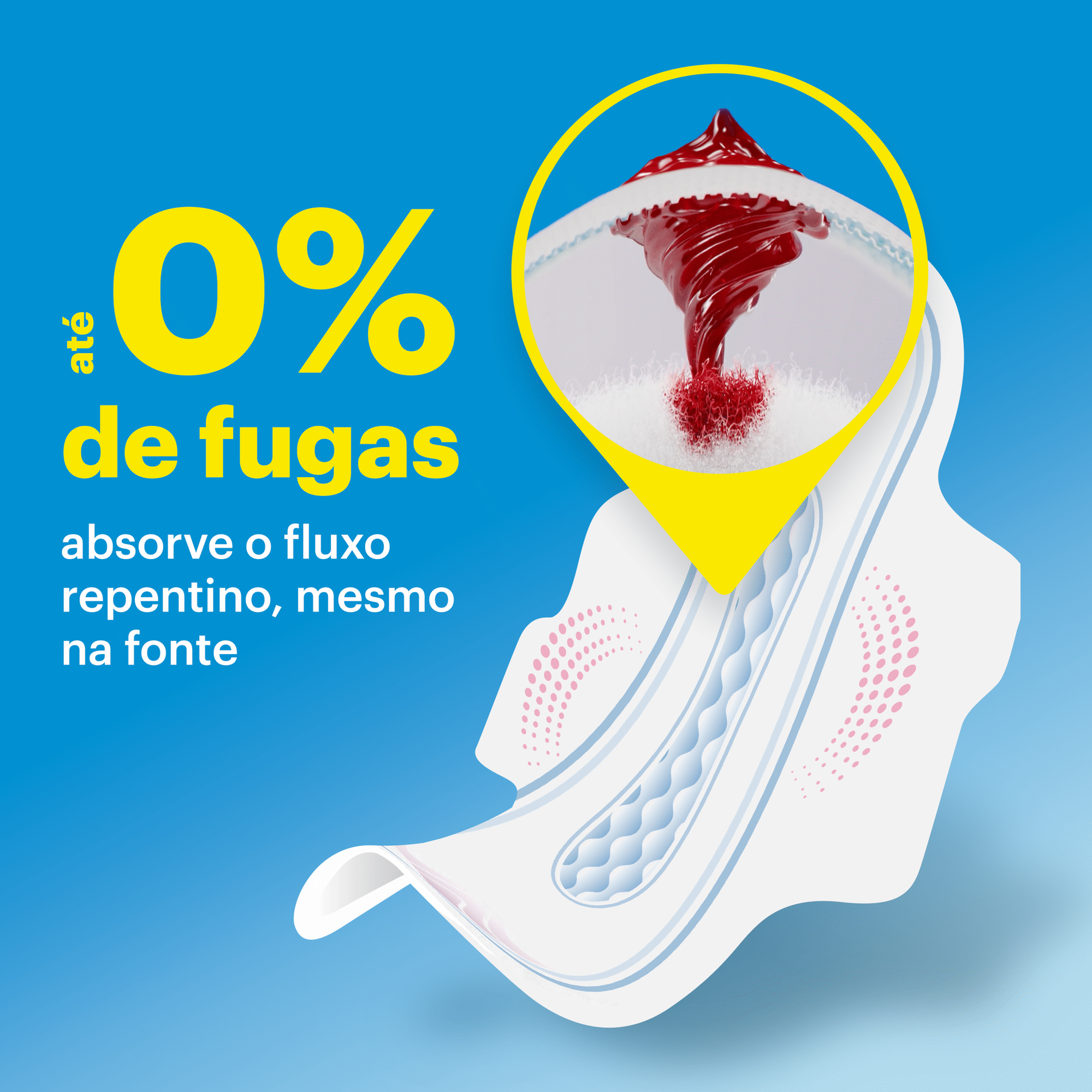 Pensos Higi&eacute;nicos Cottonlike Normal com Abas Evax