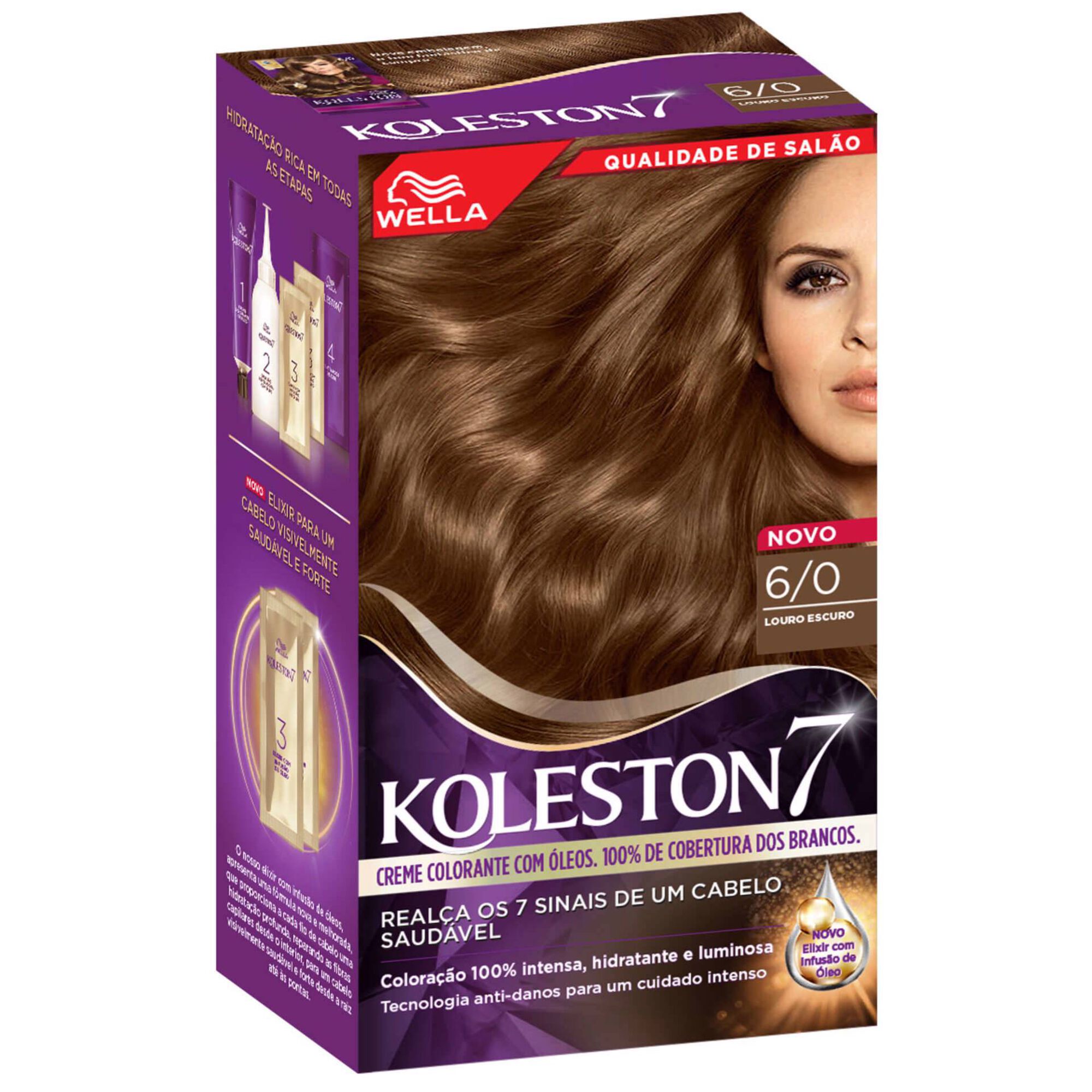 Colora&ccedil;&atilde;o Permanente Louro Escuro 6/0 Koleston