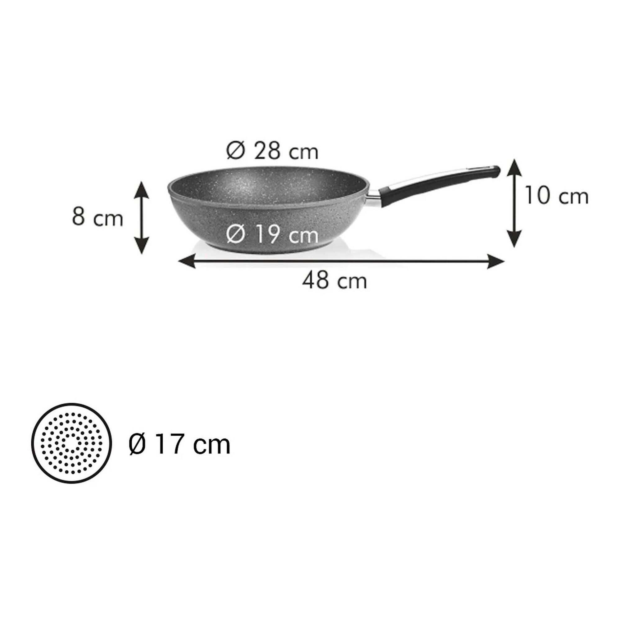 Wok I-Premium Stone 28cm Tescoma
