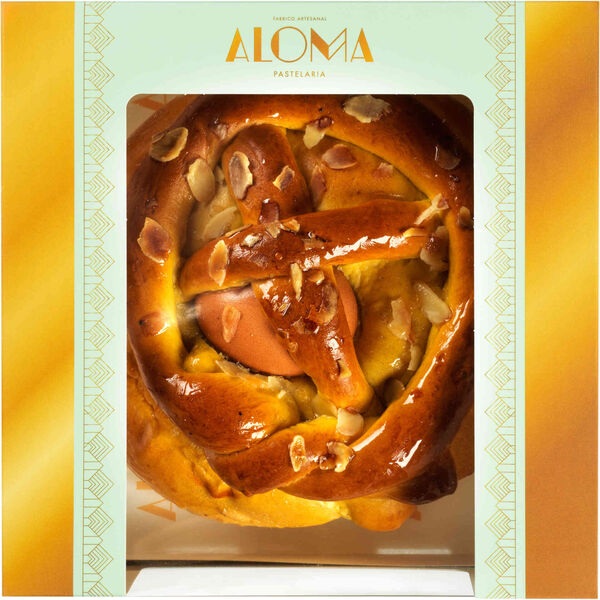 Folar de Páscoa com Ovo Pastelaria Aloma