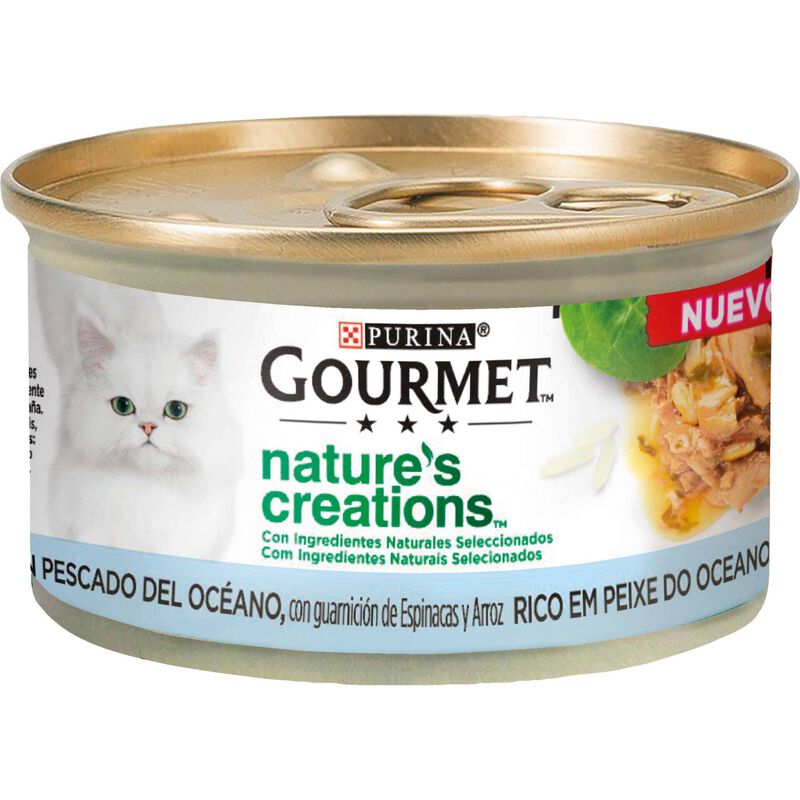 Comida Húmida para Gato Adulto Peixe Lata Purina Gourmet Nature