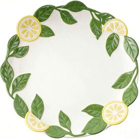 Prato Redondo 26cm Lim&otilde;es Kasa