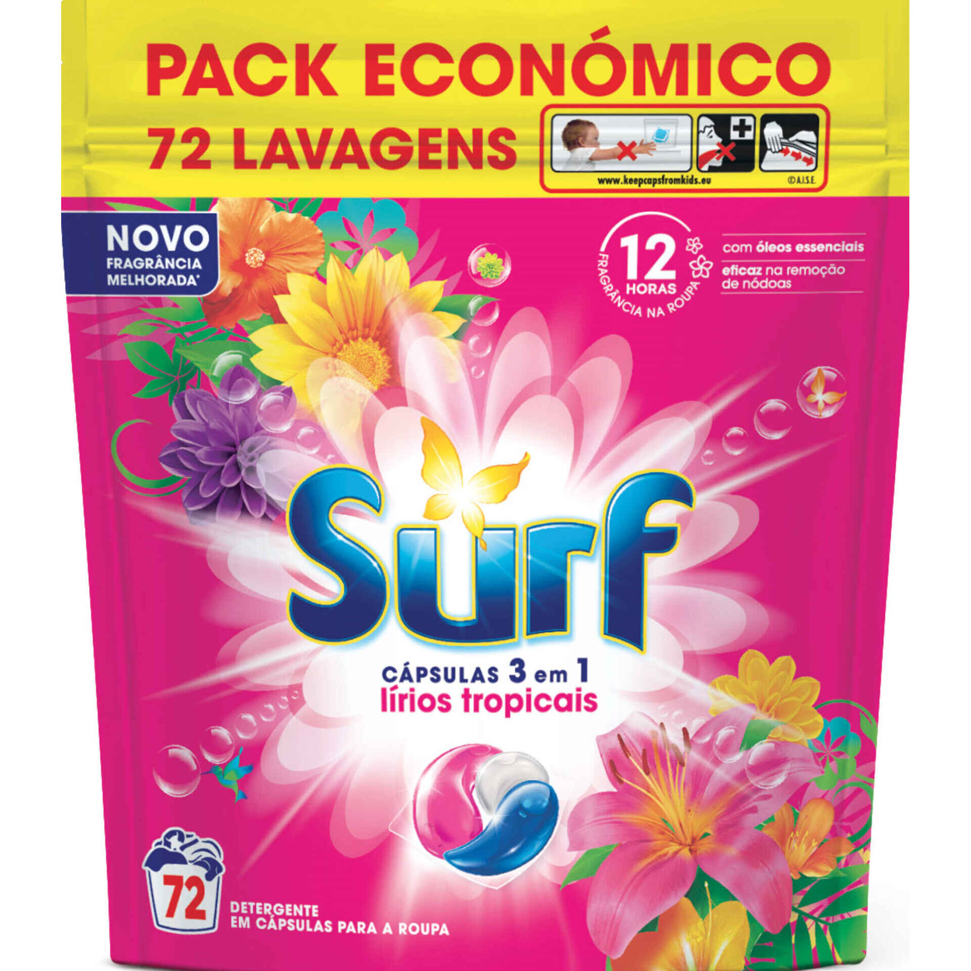 Detergente Máquina Roupa Cápsulas Tropical