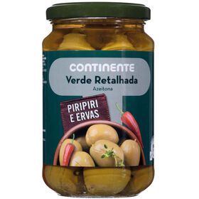 Azeitona Verde Retalhada com Piripiri e Ervas