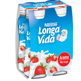Iogurte L&iacute;quido Morango Longa Vida