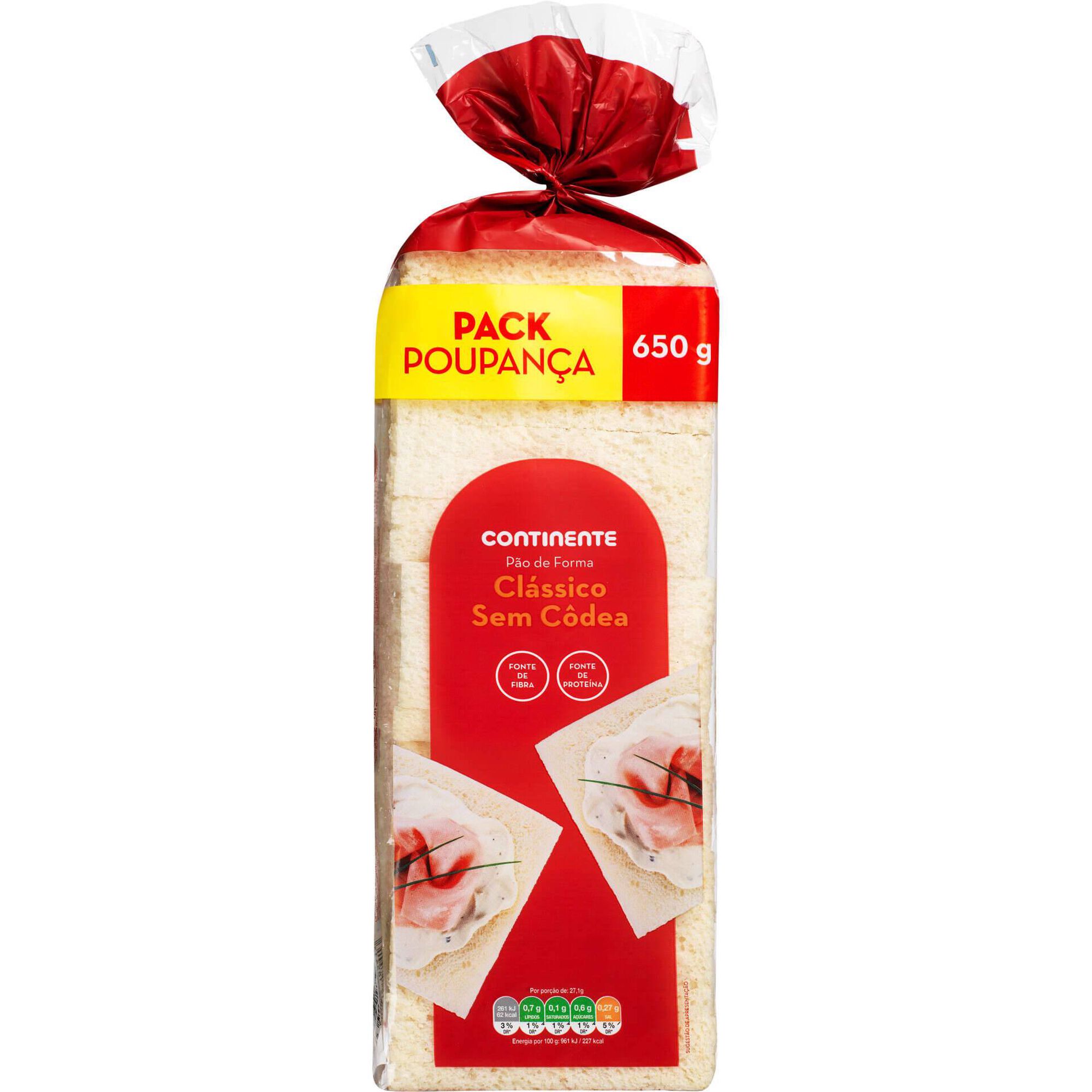 Pão de Forma sem Côdea Pack Poupança Pão de Forma sem Côdea Pack Poupança