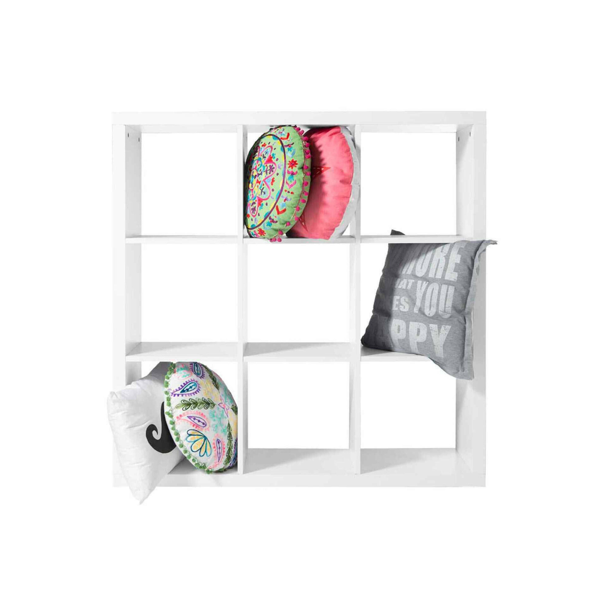 Estante 3x3 Cubos 111x39x111cm Branca Kasa