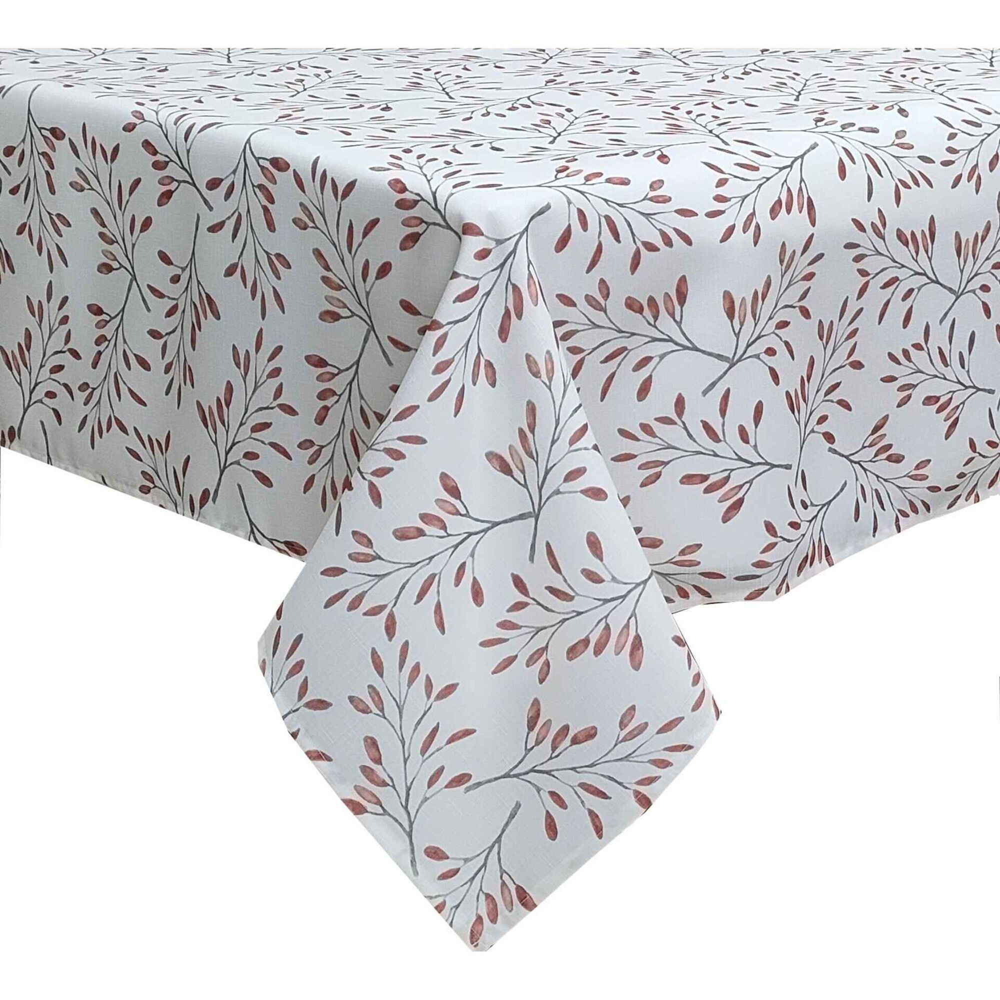 Toalha Mesa Folhas 150x350cm Vermelhas Toalha Mesa Folhas 150x350cm Vermelhas