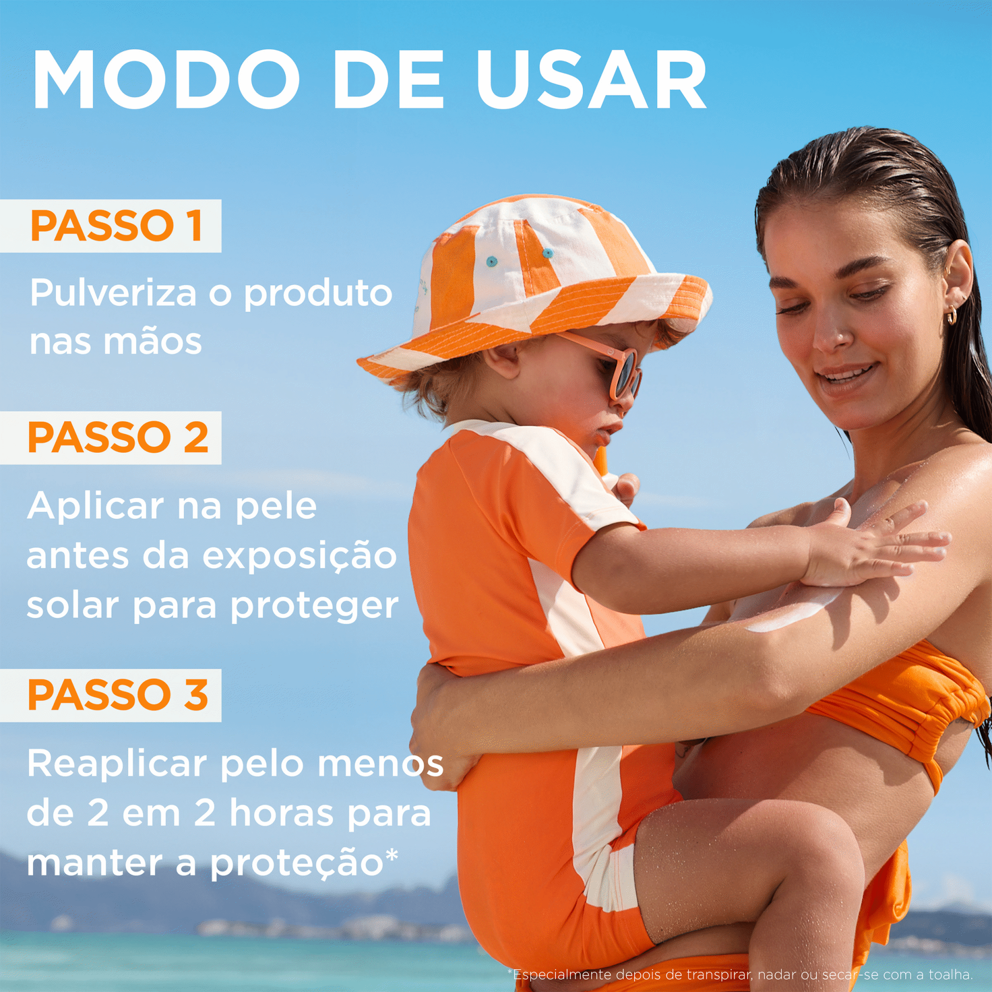Protetor Solar Spray Sensitive Advanced Kids FPS 50+ Garnier Ambre Solaire