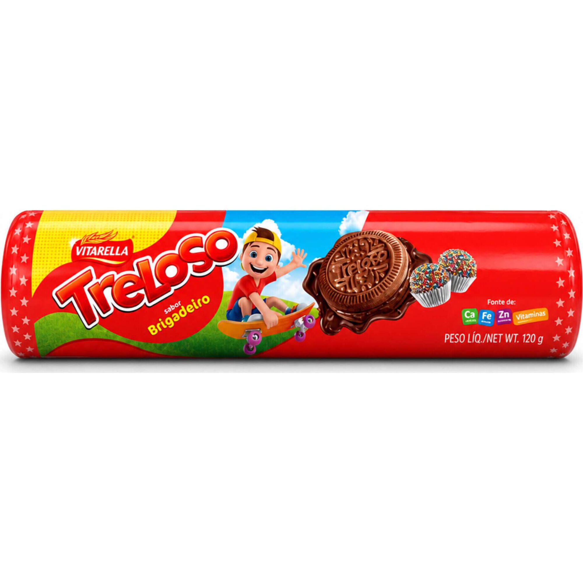 Bolachas Recheadas com Brigadeiro Treloso Vitarella