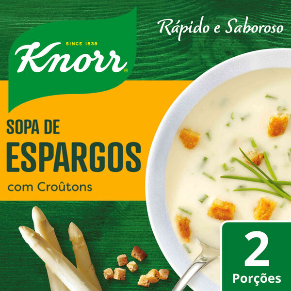 Sopa de Espargos com Croutons Knorr