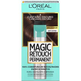 Colora&ccedil;&atilde;o Permanente Castanho Escuro 4 L'Or&eacute;al Paris Magic Retouch