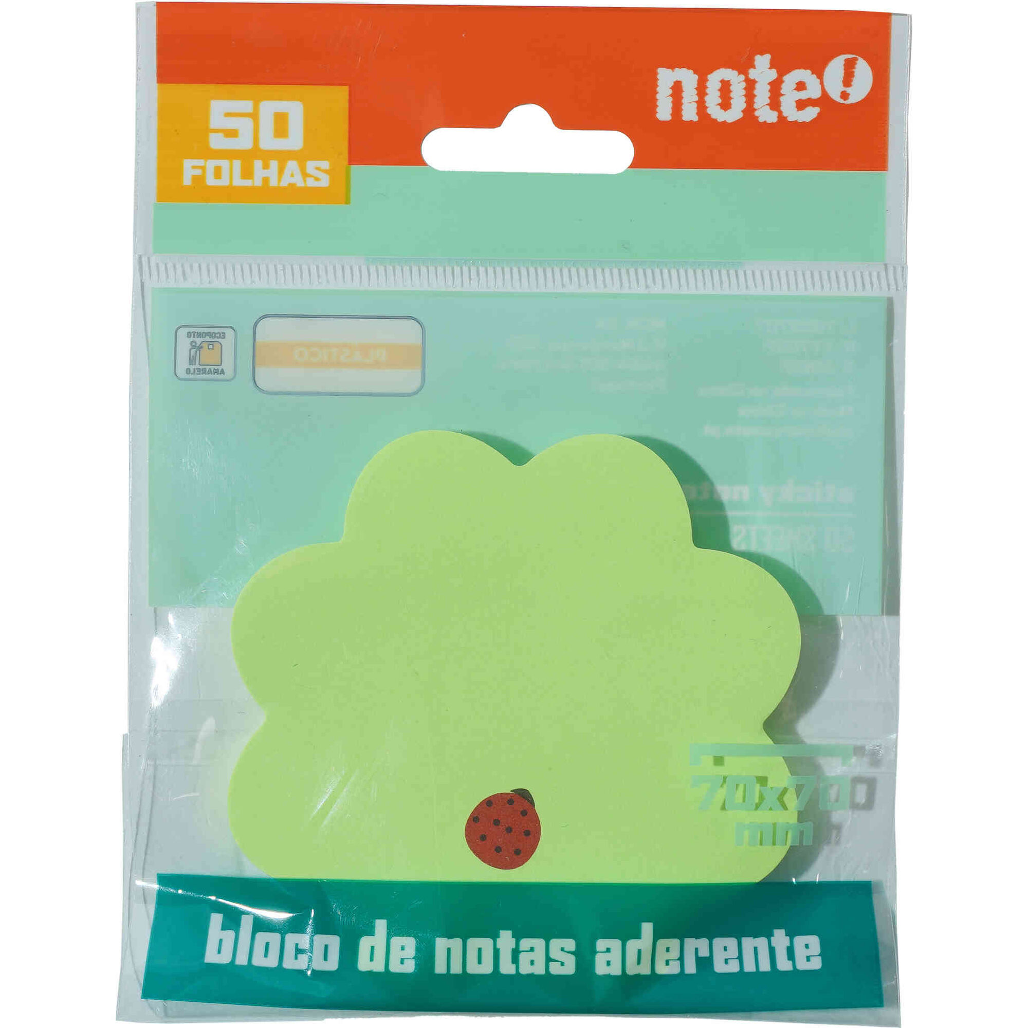 Bloco de Notas Aderentes 50 Folhas (v&aacute;rias cores) Note!