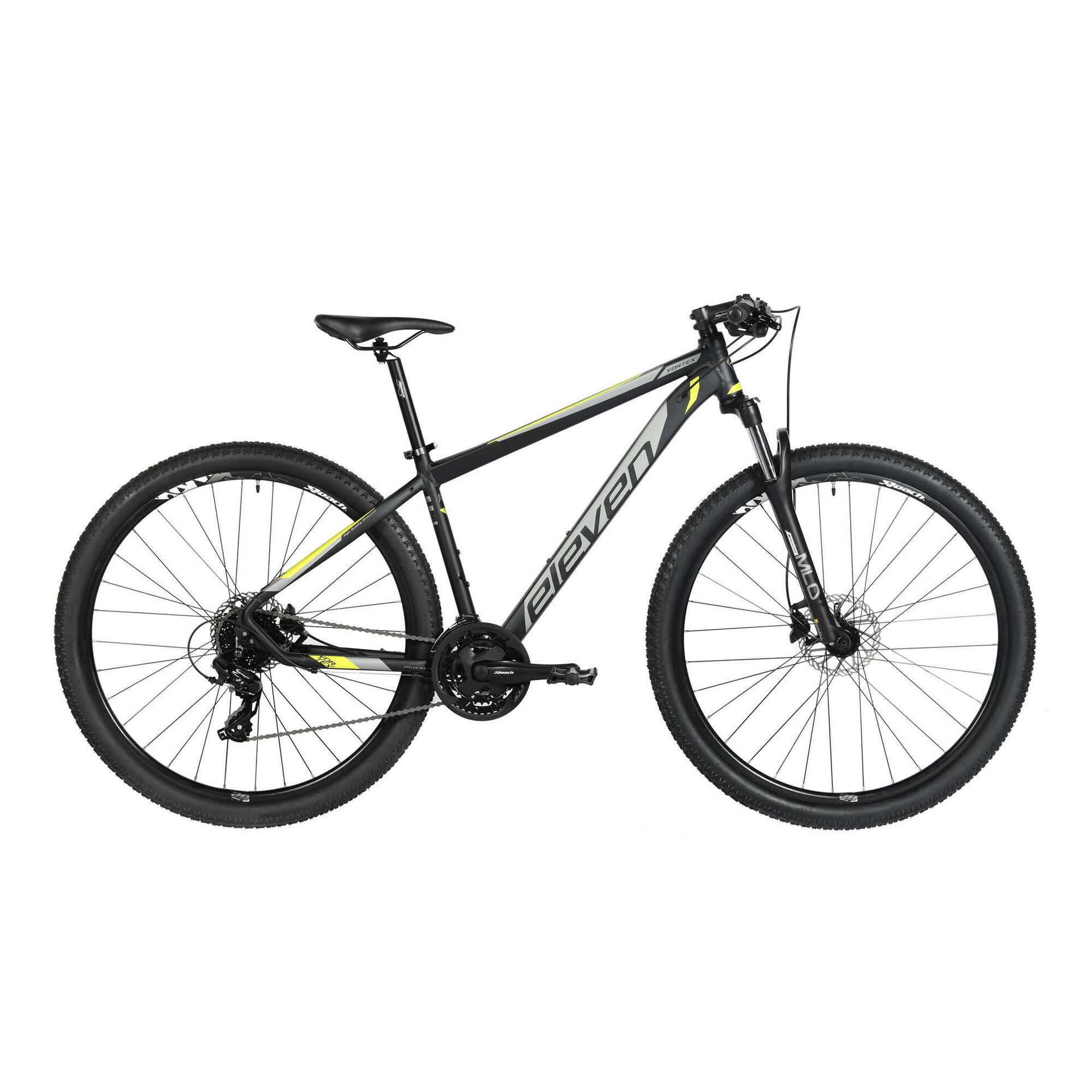 Bicicleta Adulto Vortex 1.0 Roda 29'' 24V Preta e Verde Tamanho M