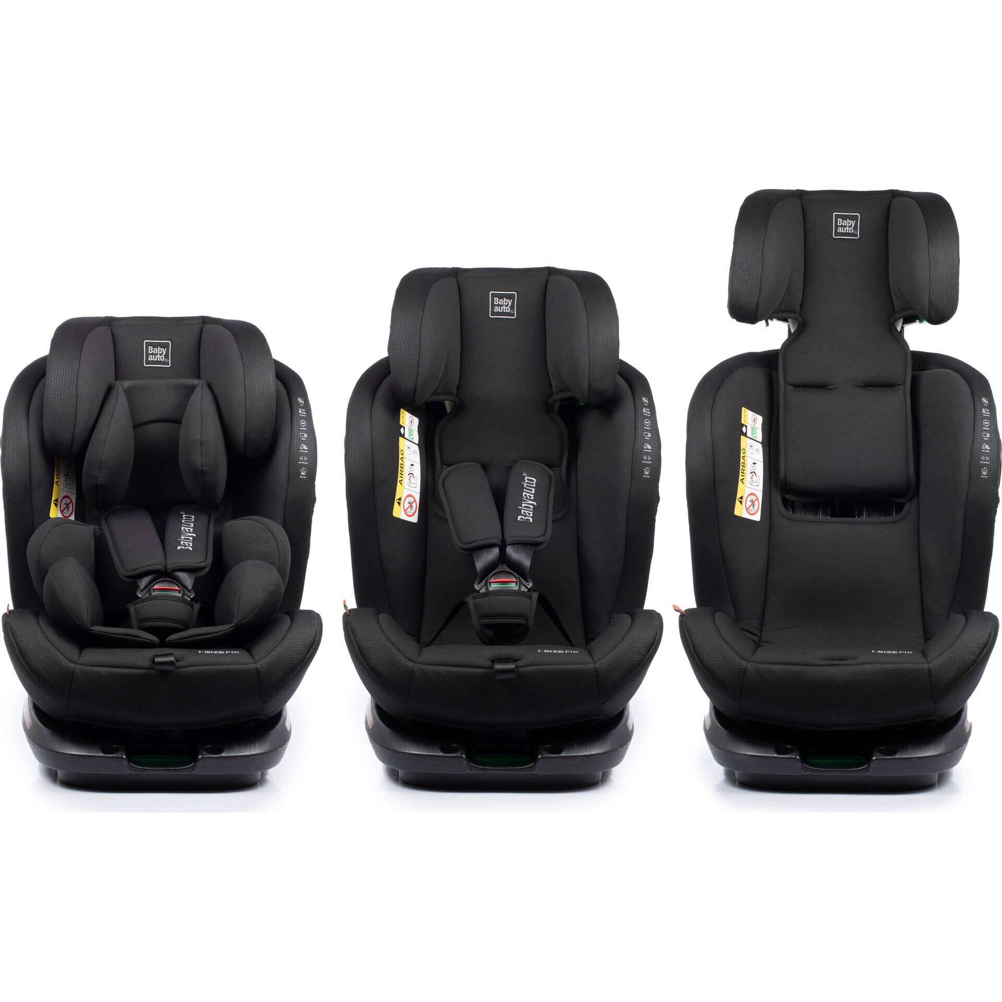 Cadeira Auto I-Size 40-150cm Isofix Rotativa Torna Fix Preto