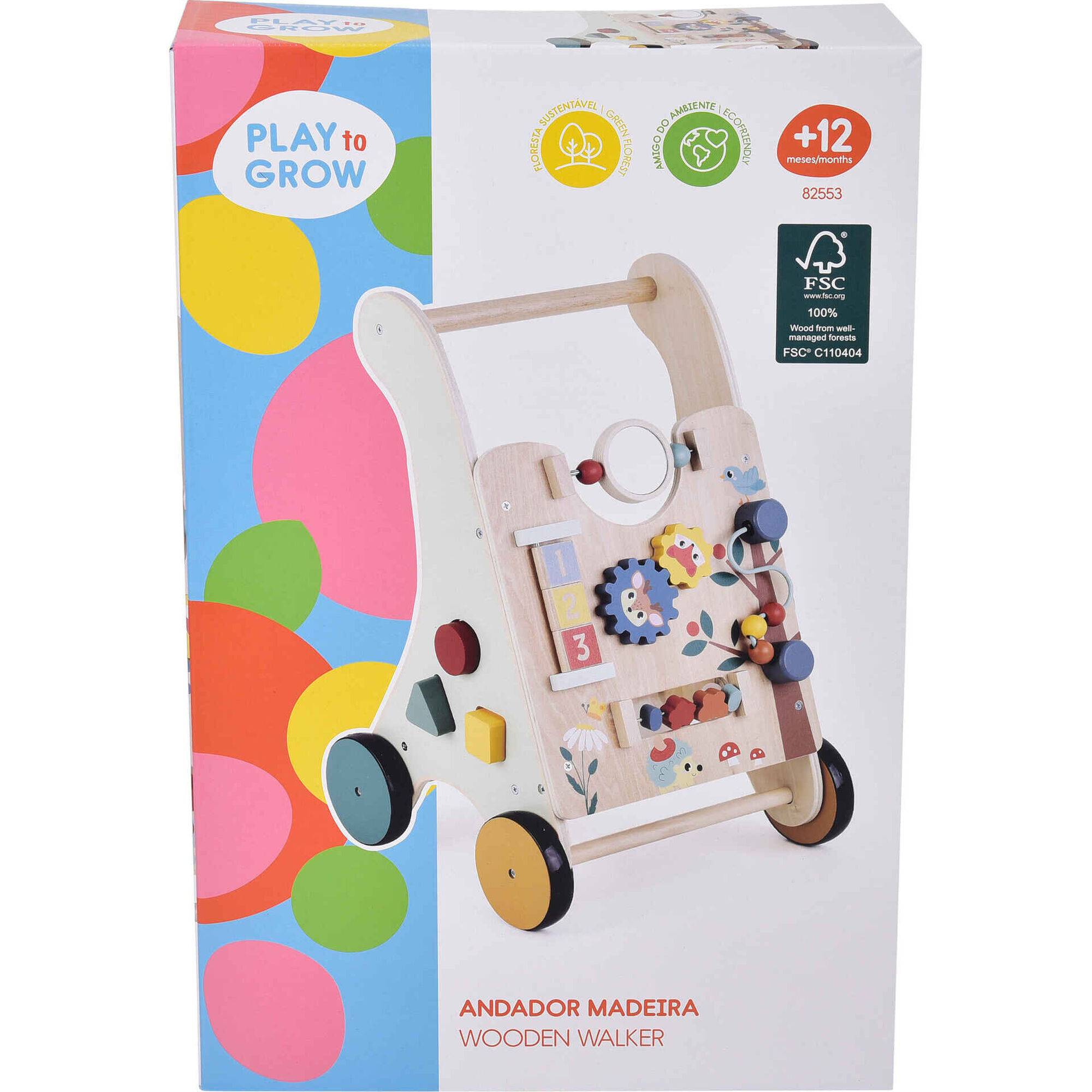 Zoko Play to Grow - Andador de Madeira