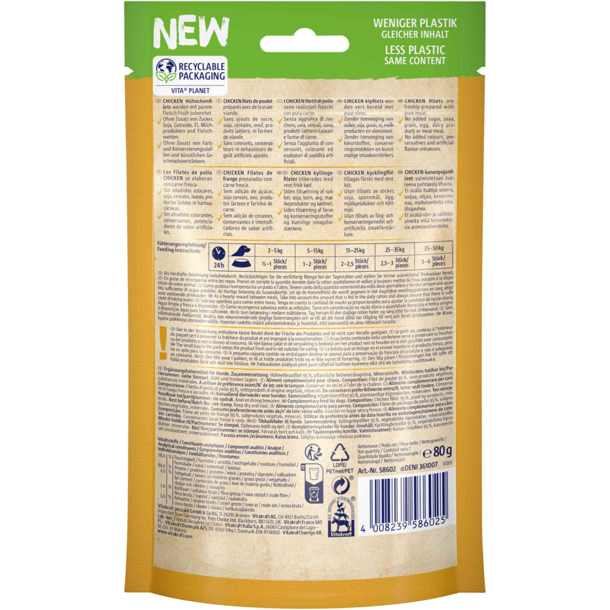 Snack para Cão Pure Meat Filete Frango