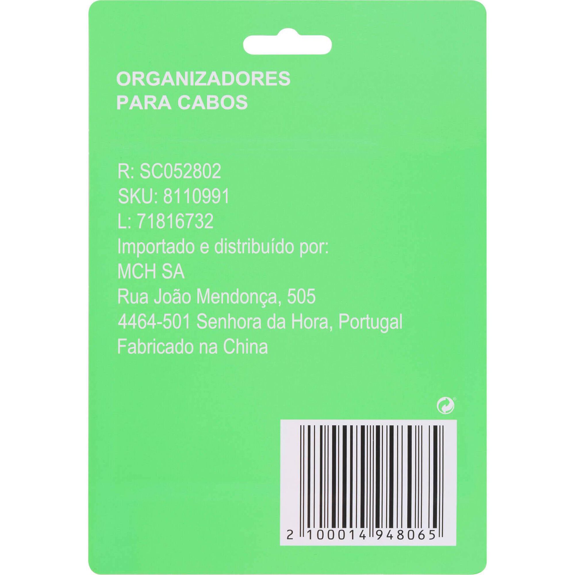 Conjunto 7 Organizadores de Cabos&nbsp; Bazar&atilde;o