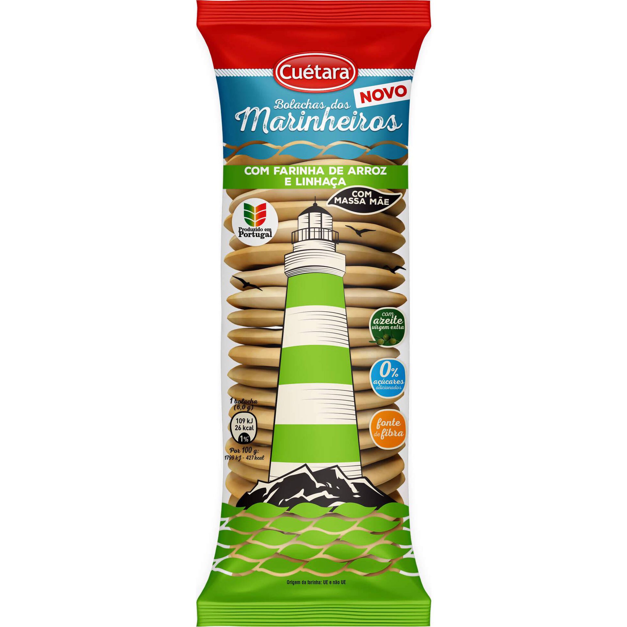 Bolachas dos Marinheiros Arroz e Linhaça