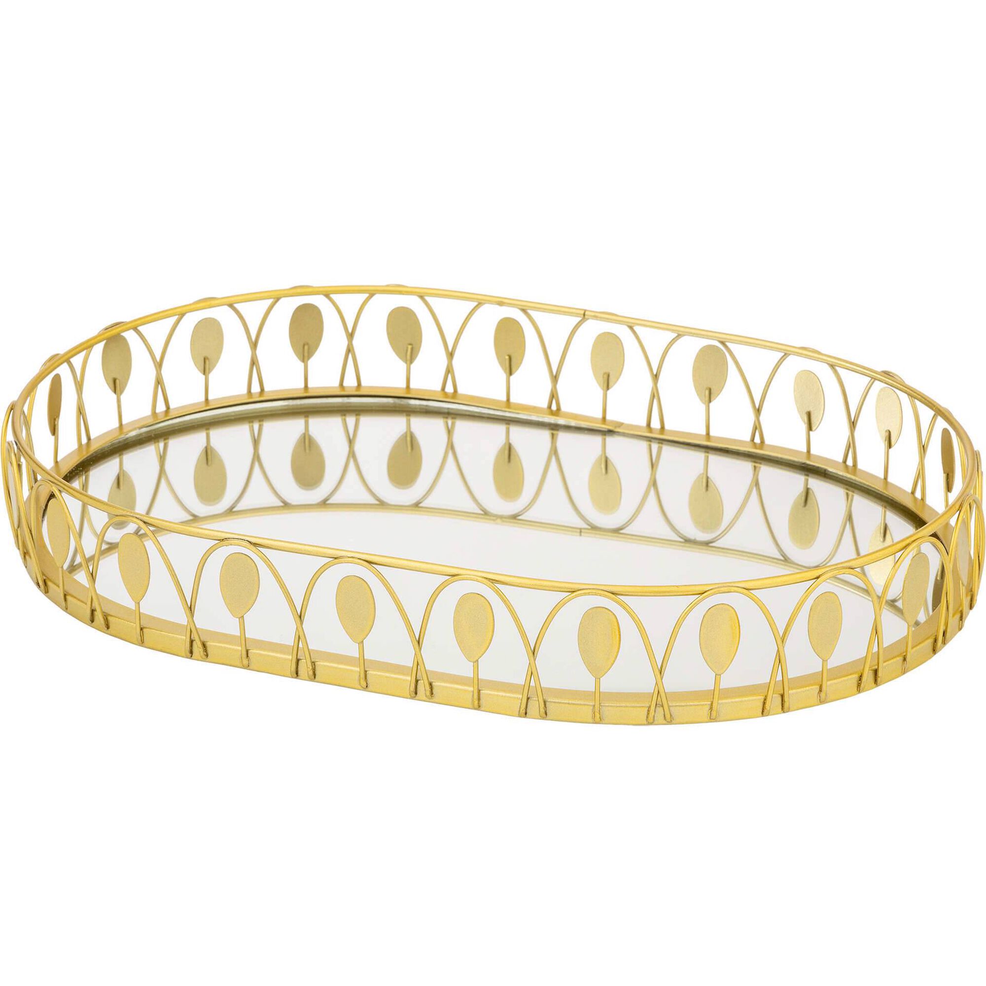 Tabuleiro Dourado com Espelho