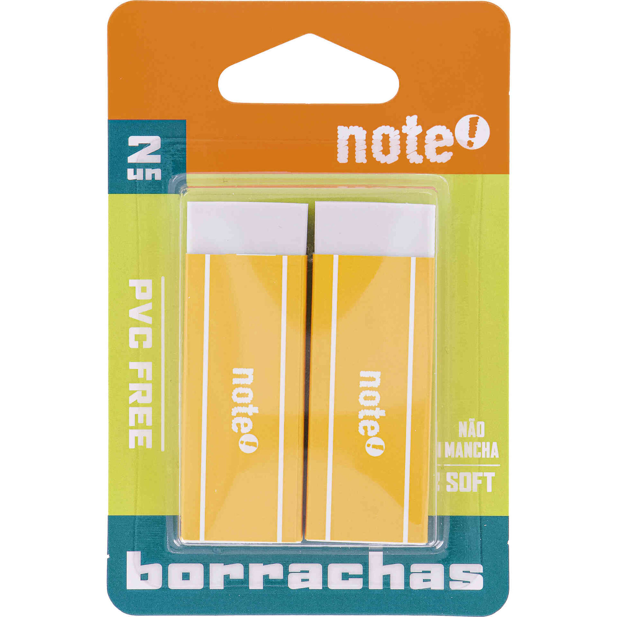 Conjunto 2 Borrachas Brancas Note!