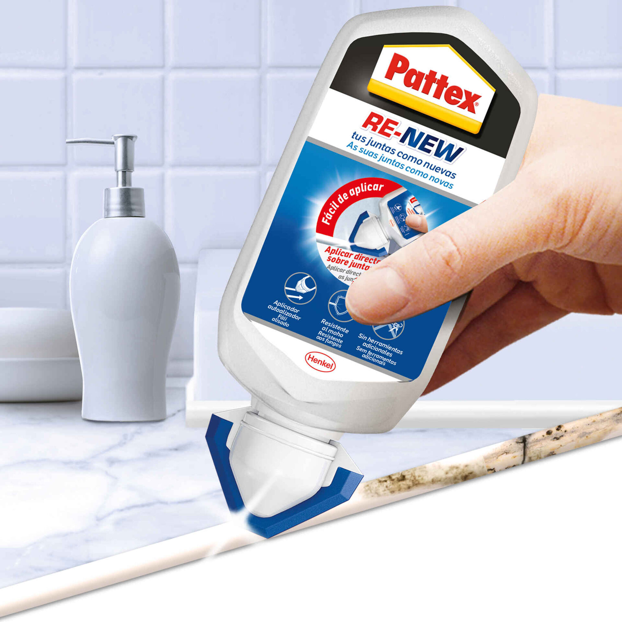 Silicone Banho Renovador de Juntas Branco